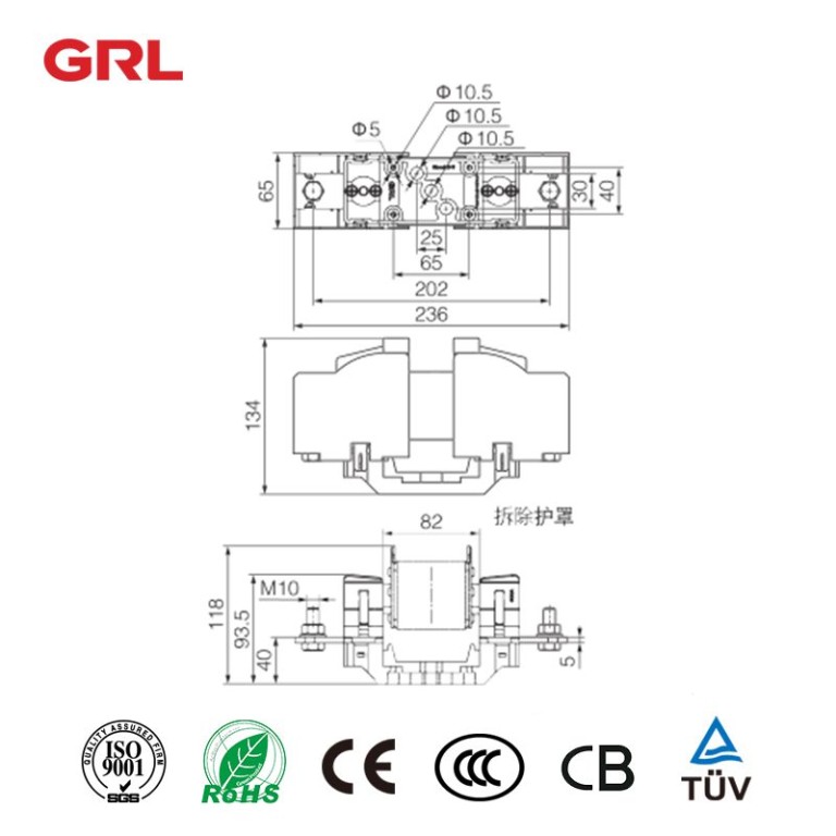 DNF – 1 série porte-fusibles automobile NH2 lien de fusible