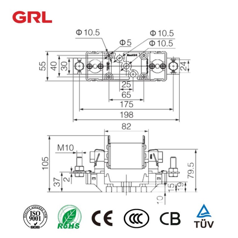 Série DNF1-1 porte-fusibles en ligne NH1 lien de fusible