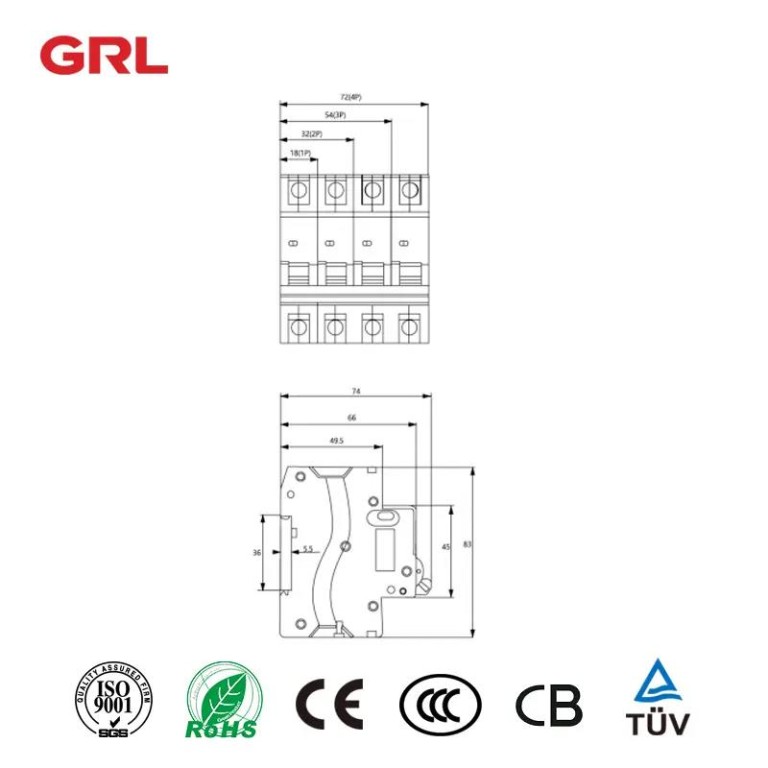DNB1Z-63 mini disjoncteur DC Disjoncteurs miniature