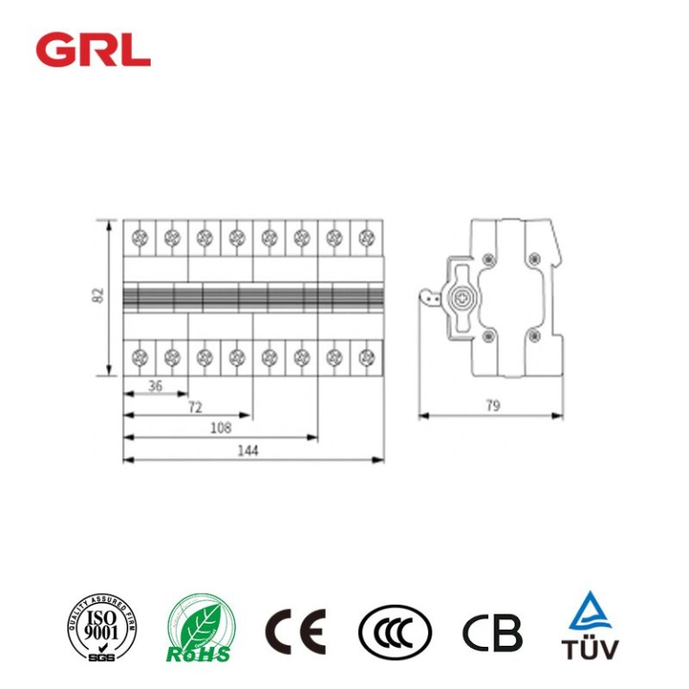 DNQ7 230V / 400V Commutateur système PV
