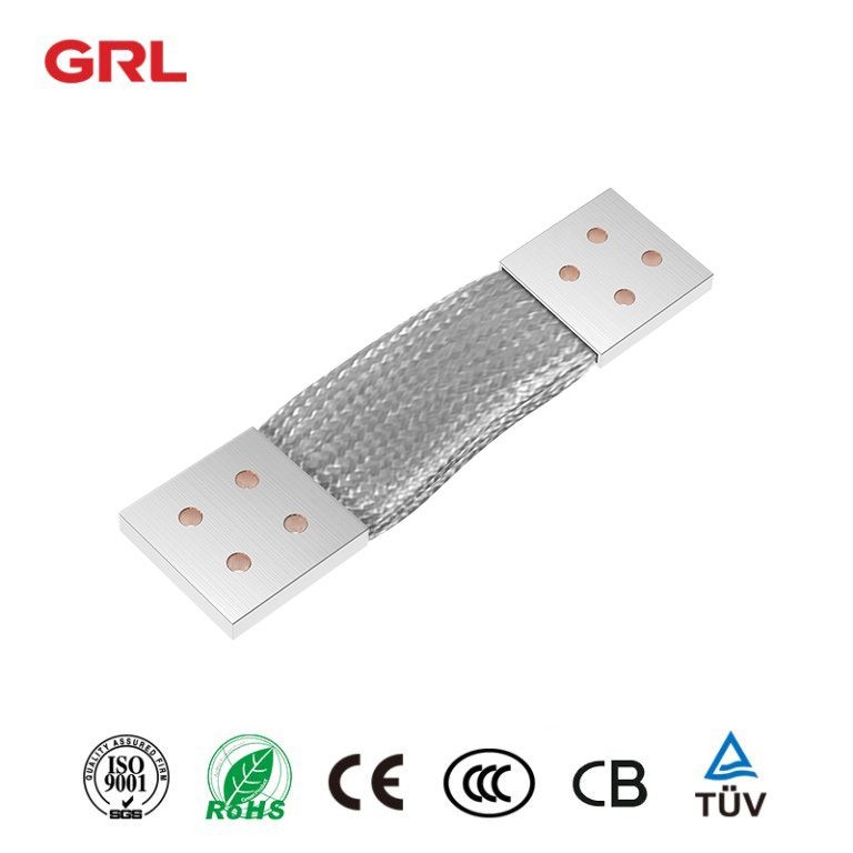 Barre de bus en cuivre tressée GRL 0,15 mm personnalisable barre de bus en cuivre tressée flexible