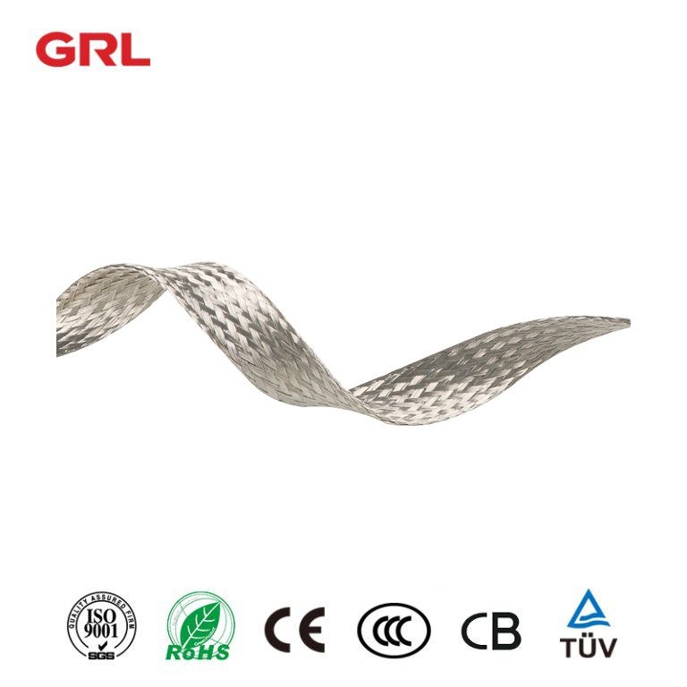 Barre de bus en cuivre tressée GRL 0,15 mm personnalisable barre de bus en cuivre tressée flexible