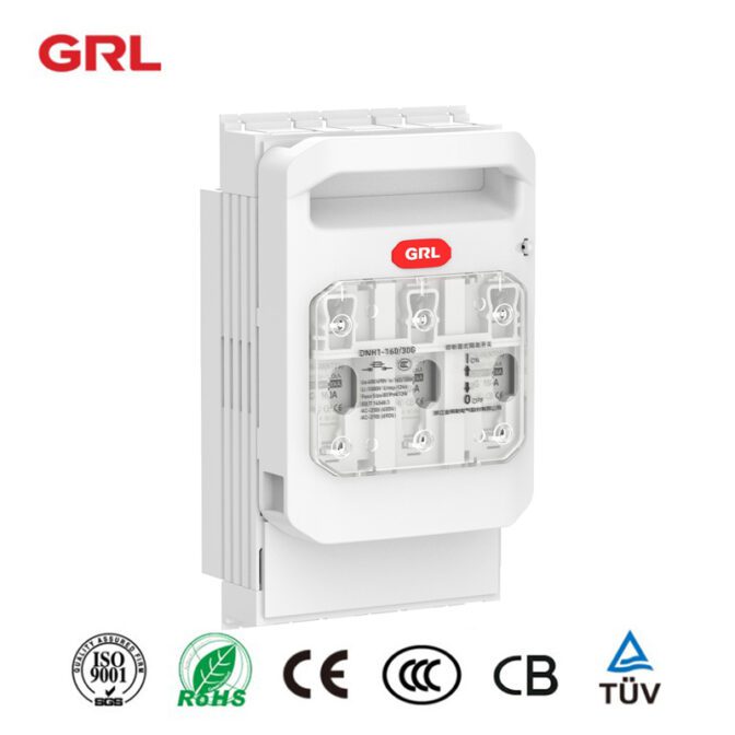 Type de système de busbar 160A 3 phase AC déconnexion interrupteur de fusible DNH1-160 / 31G est un type de système de busbar qui est utilisé pour déconnecter le fusible de la barre de bus.