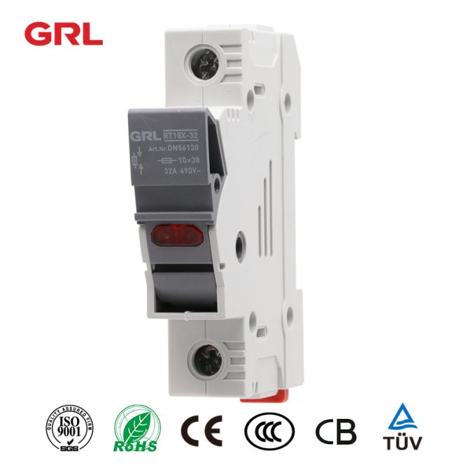 Fusibles GRL RT18X-32 avec fusible à indicateur LED taille 10 * 38