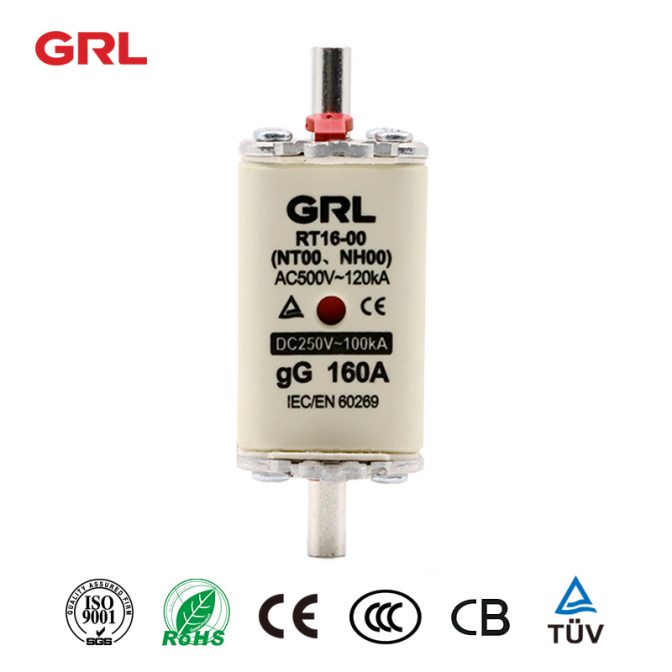 NH00 fusible de liaison RT16 – 00 avec double indicateur Hrc lame de couteau en céramique