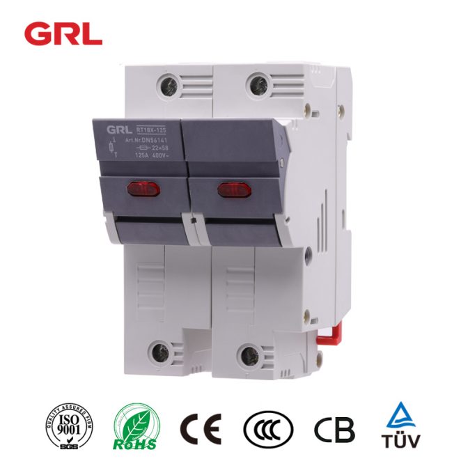 GRL Fusible holder RT18-125-2P Fuse holder taille de fusible 22 * 58