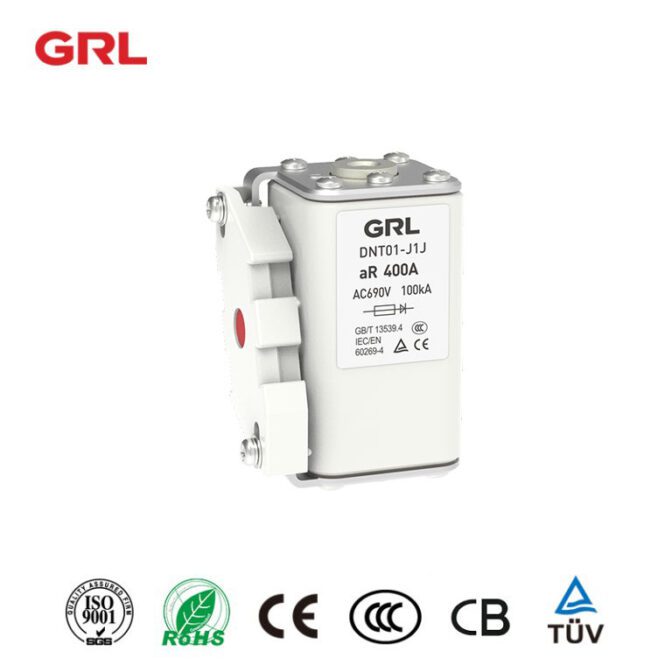 Fusibles pour la protection des dispositifs à semi-conducteurs DNT-J1J série 690VAC aR