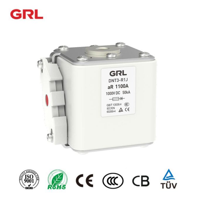 Liens de fusible de protection de l’équipement semi-conducteur GRL DNT-R1J série 1300V 160A ~ 1250A