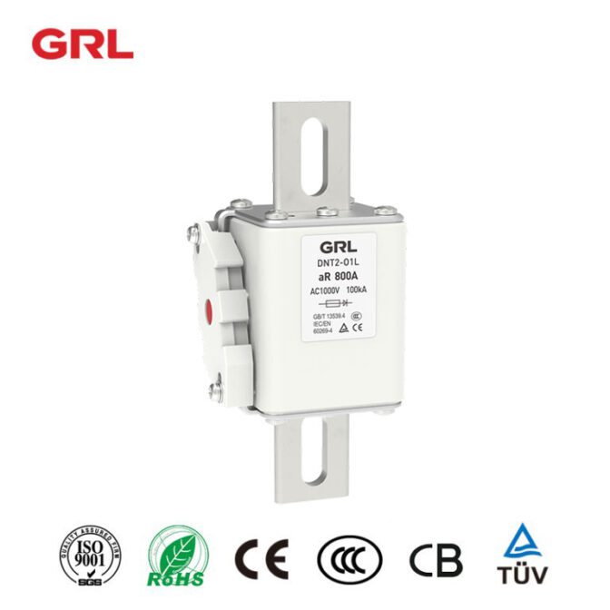 Liens de fusible de protection AC de la série DNT – O1L pour la protection de l’équipement semi-conducteur 160A ~ 1500A