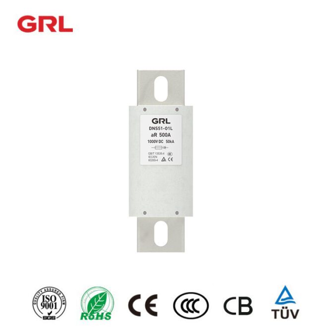 aR Semiconductor DNS – série M1L DC800V 35A ~ 800A 50KA liens de fusibles pour la protection des équipements semi-conducteurs