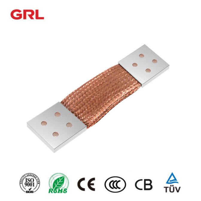 Barre de bus en cuivre tressée GRL personnalisable 0,15 mm feuille de cuivre connexion douce
